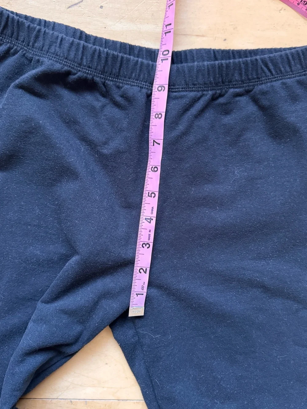 American Apparel cotton‎ spandex leggings, sz Large, staple classic neutral USA